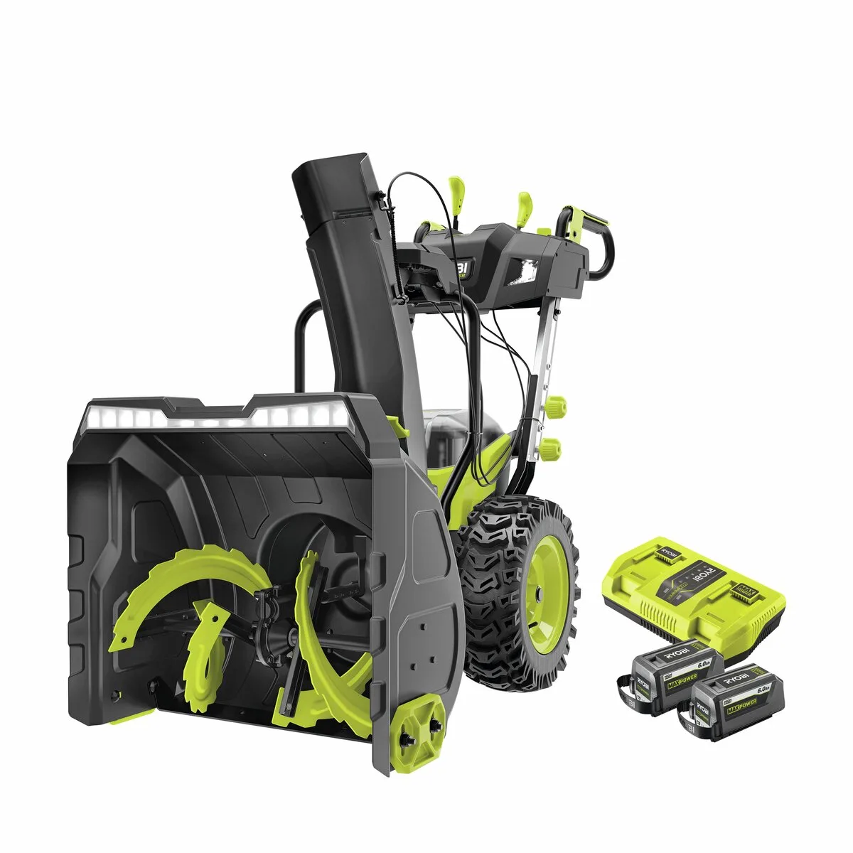 Ryobi MaxPower RY36STX61A-260F snöslunga med två batterier och laddare